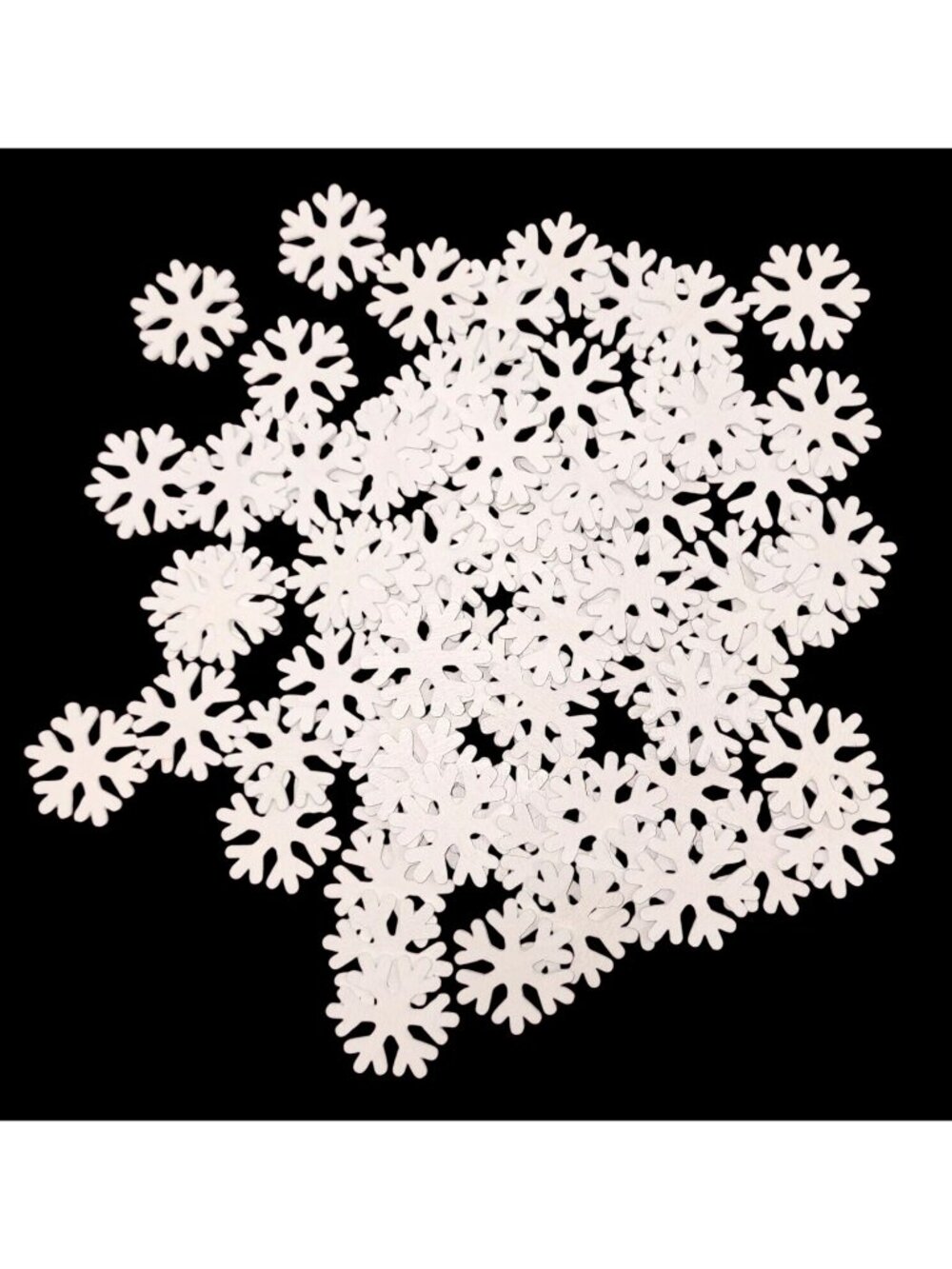 NEW White Wooden Snowflakes Christmas Winter Holiday Decorations Crafts Ornament